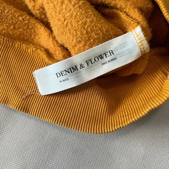 Denim & Flower Mustard Crewneck Sweater - Picture 6 of 12